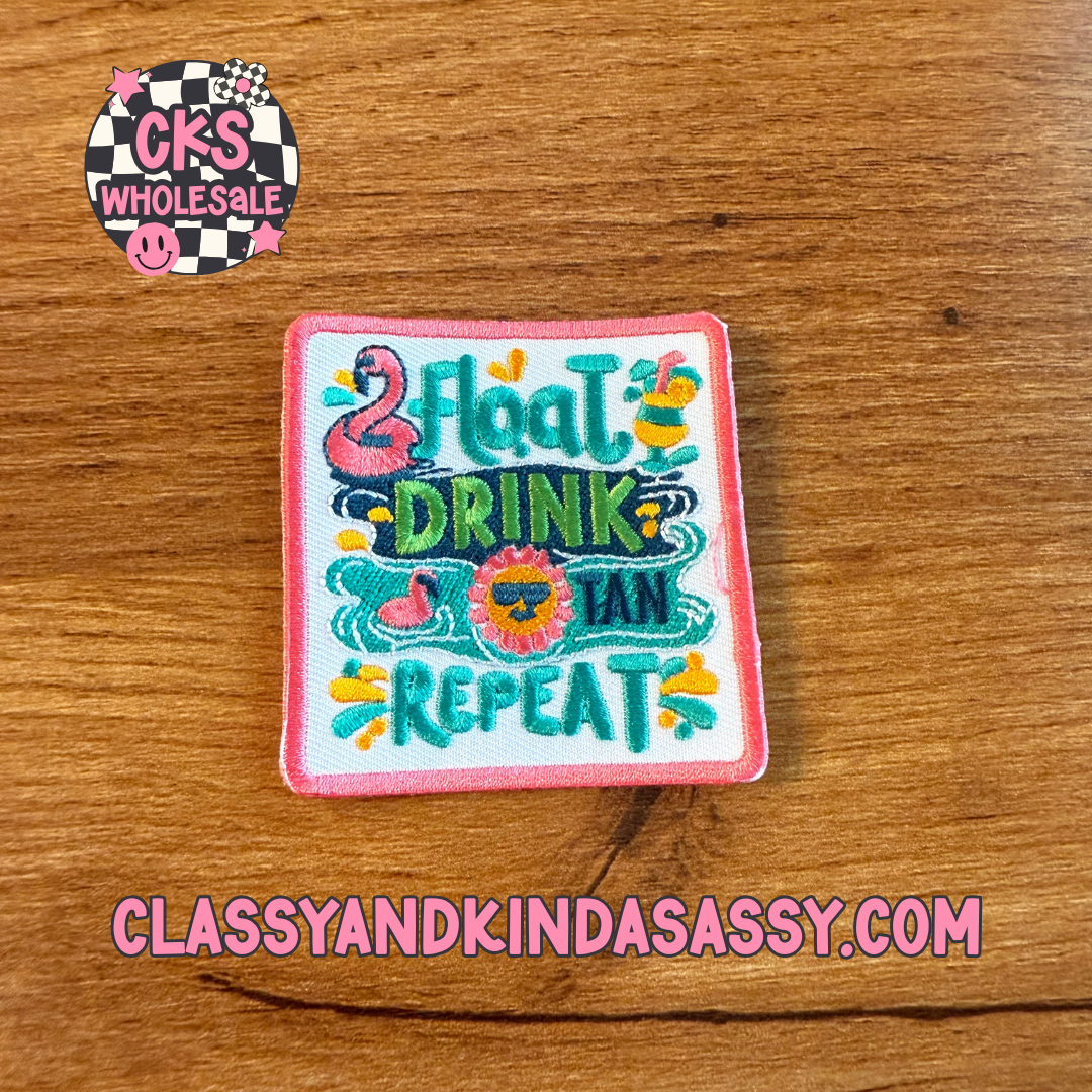 Float Drink Tan Repeat patch