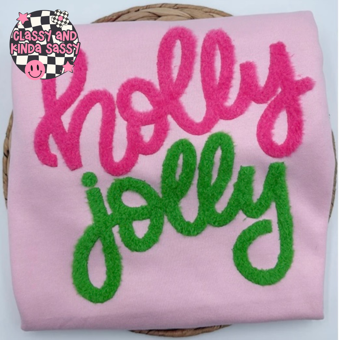 Holly Jolly Fluffy Patch Sweatshirt
