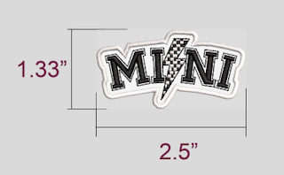 Mini Checkered Bolt patch