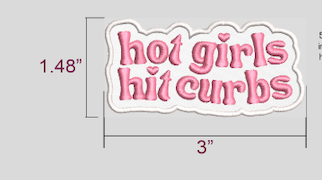 Hot Girls Hit Curbs patch