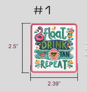 Float Drink Tan Repeat patch