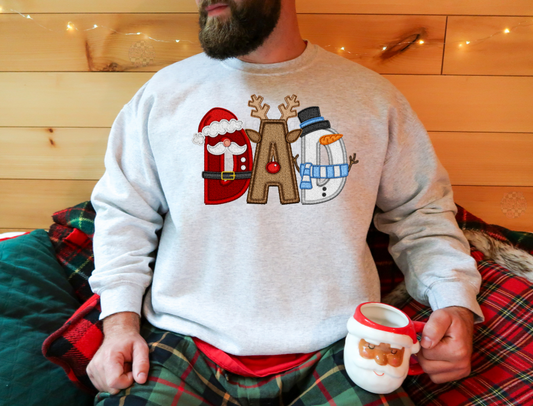 DAD | Christmas Name Sweatshirt