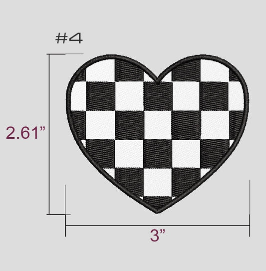 *PREORDER* Checkered Heart Patch