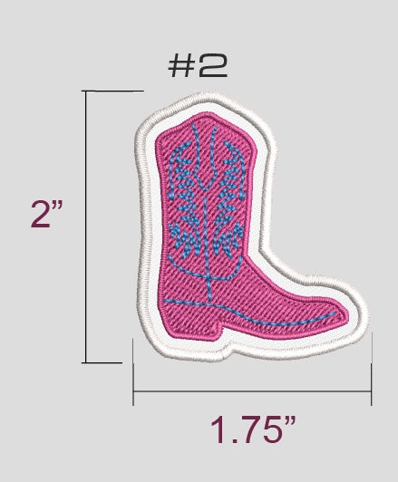 *PREORDER* Pink and Blue Boot Patch