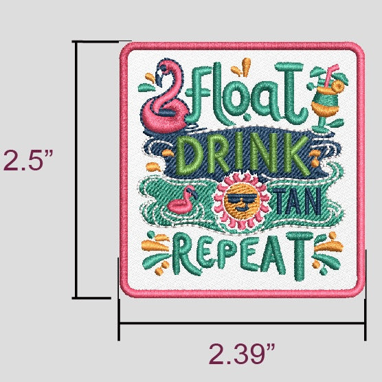Float Drink Tan Repeat Patch