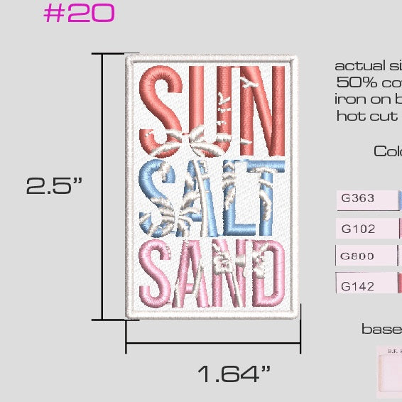 Sun Salt Sand Patch