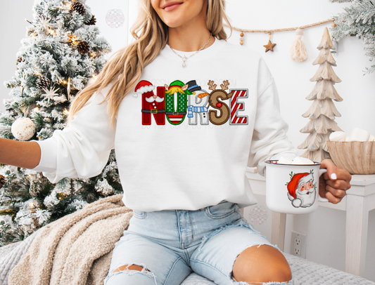 NURSE | Christmas Names Sweatshirt