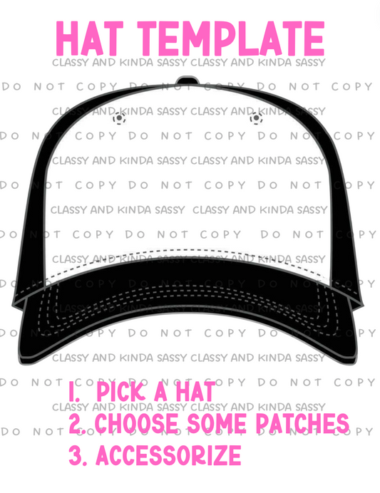 Trucker Hat Template DIGITAL FILE