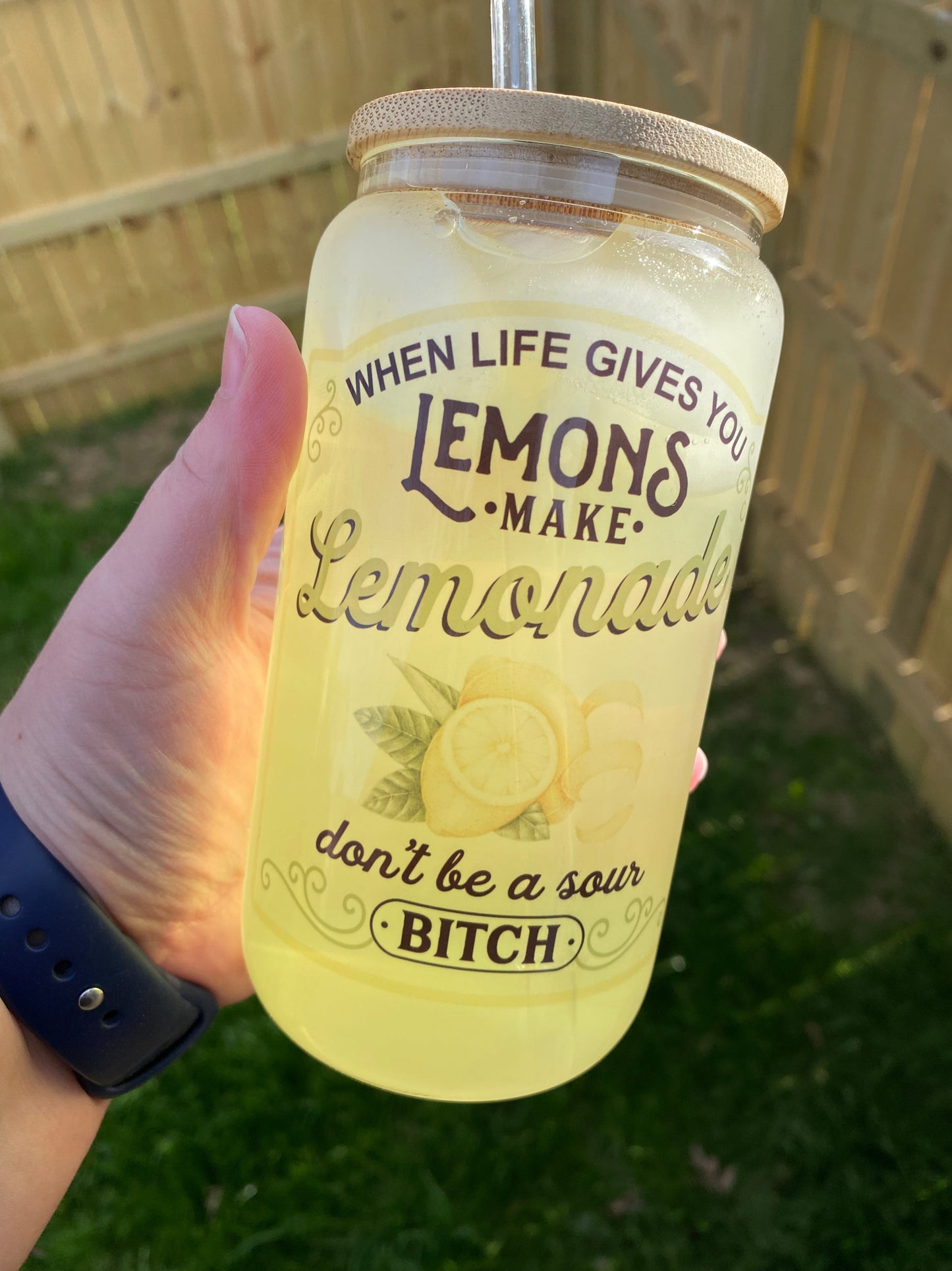 Sour Bitch Glass Can